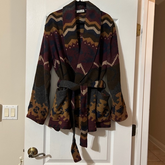 Vintage Aztec SouthWestern Coat - Picture 1 of 9